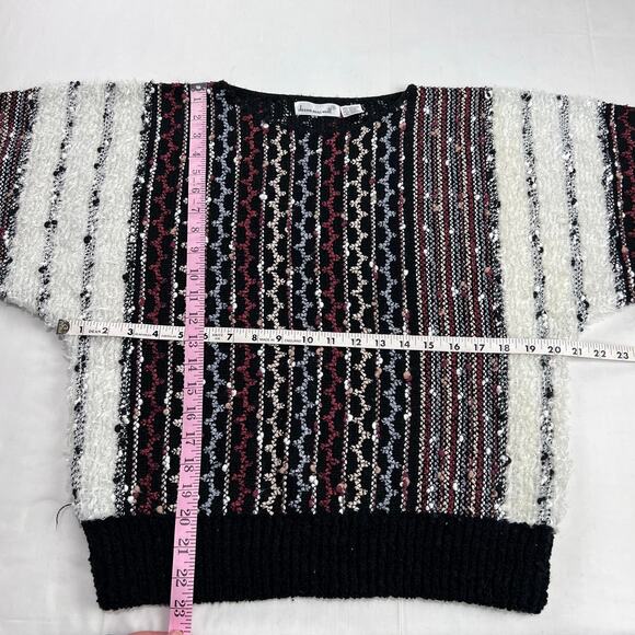 Jason Maxwell 80's Shirt Sweater Women's Size Small Stripes - Picture 4 of 6